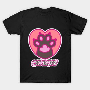 Cat paw, paw print, cute paw T-Shirt